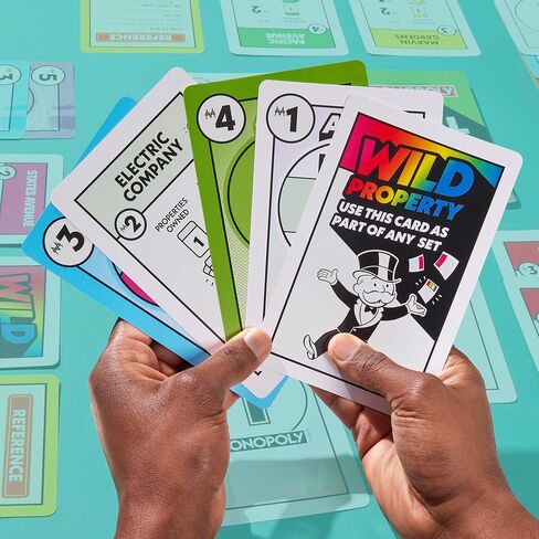 Monopoly Big Deal Card Game | Oversized Giant Large Cards for Family Fun | Ages 8+ | 2 to 5 Players | 15 Mins. | Travel Games for Kids and Adults in Saudi Arabia