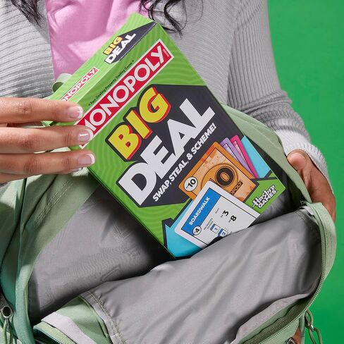 Monopoly Big Deal Card Game | Oversized Giant Large Cards for Family Fun | Ages 8+ | 2 to 5 Players | 15 Mins. | Travel Games for Kids and Adults in Saudi Arabia