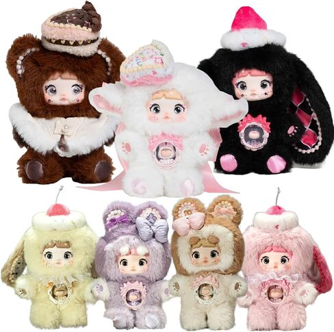 Nommi A bite of Sweetheart Series Blind Plush Box, 1PC (1 of 7 Possible Styles), 6 Regular Figure and 1 Hidden Figure, for 15 Years Old and Up Collection, (Pack of 1) in Saudi Arabia