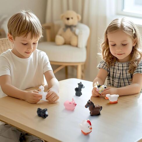 Farm Animal Toddler Toys - 8-Piece Figure Set for Educational Pretent Play, Farm Animal Toys for 1,2,3 Years Old Boys Girls in Saudi Arabia