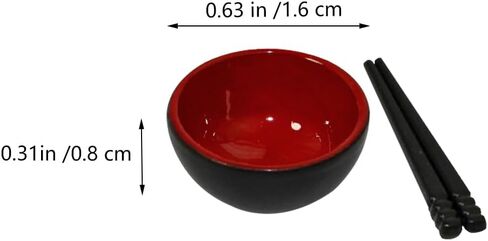 UPKOCH 1 12 Scale Miniature Dollhouse Tableware Set with 4 Alloy Mini Bowls and Chopstick Set Realistic Asian Dollhouse Accessories for Kitchen Decor and Photo Props in Saudi Arabia