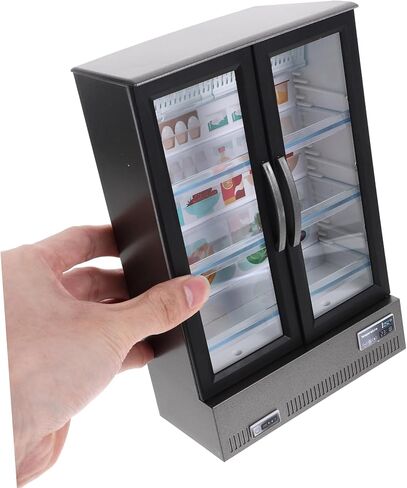 Miniature Doll House Refrigerator Model Realistic Fridge for Crafts Decor for Micro Landscapes Accessory for Miniature Scenes in Saudi Arabia