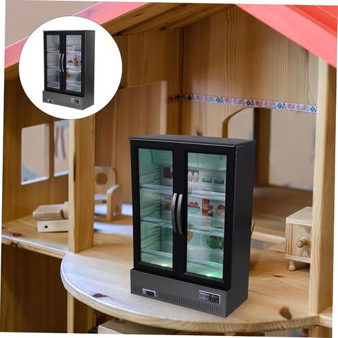Miniature Doll House Refrigerator Model Realistic Fridge for Crafts Decor for Micro Landscapes Accessory for Miniature Scenes in Saudi Arabia