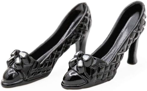Odoria 1/12 Miniature High Heels Dollhouse Decoration Accessories, Black in Saudi Arabia