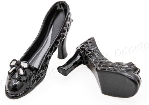 Odoria 1/12 Miniature High Heels Dollhouse Decoration Accessories, Black in Saudi Arabia