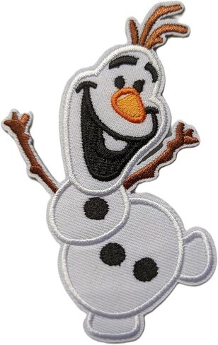 Cute Snowman Embroidered Iron On Applique/Patch, 2.2" x 4" in Kuwait