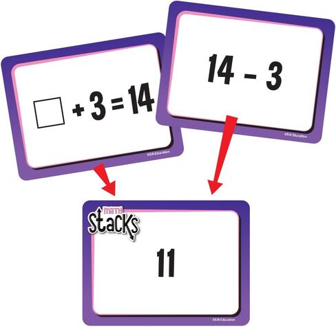 EAI Education Math Stacks Addition & Subtraction Game: Grades 1-2 in Saudi Arabia