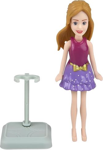 Surfing Girl Figurine Playset – 10-Piece Set with Interchangeable Hairstyles, Outfits, and Surfboard – Creative Beach-Themed Toy for Kids Ages 3 and Up in Saudi Arabia