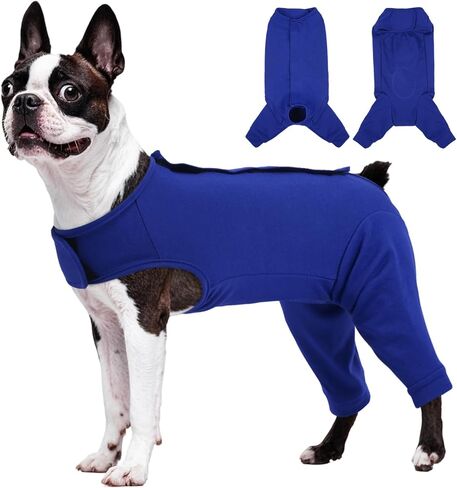 Kuoser Dog Surgery Suit for Back Legs, Dog Rear Leg Sleeve to Stop Licking, Female Spay Recovery Suit for Dogs After Surgery, Pet Puppy Surgical Onesie for Abdomen Wounds Skin Disease in Saudi Arabia