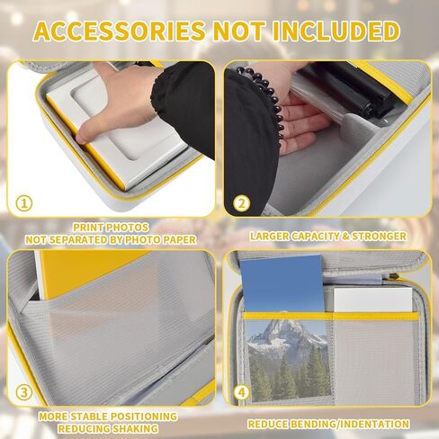 Case Compatible with Liene/Kodak Dock Plus 4x6"Portable Instant Photo Printer, Wi-Fi Picture Printer Hard Carrying Storage Holder Bag for iPhone, Android, Smartphone (Box Only) in Saudi Arabia