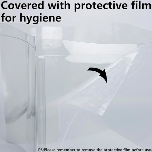 صندوق كيك شفاف، قطعتان من صندوق حامل الكيك الشفاف مع أغطية، علب تغليف كيك PET مقاس 6 بوصات مع بطاقة هدايا شريطية للمعجنات، علب هدايا شفافة لأعياد الميلاد وحفلات الزفاف والمهرجانات، أبيض. in Kuwait