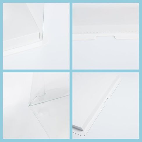 صندوق كيك شفاف، قطعتان من صندوق حامل الكيك الشفاف مع أغطية، علب تغليف كيك PET مقاس 6 بوصات مع بطاقة هدايا شريطية للمعجنات، علب هدايا شفافة لأعياد الميلاد وحفلات الزفاف والمهرجانات، أبيض. in Kuwait