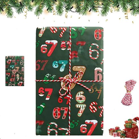 VACVOIIVCE Christmas Wrapping Paper - Funny Meme Gift Wrap for Santa & Gag Gifts, Festive Holiday Wrapping Paper for Teens, Friends, Coworkers, Wrap Your Presents in Holiday Fun（19 * 36 ) inches in Saudi Arabia