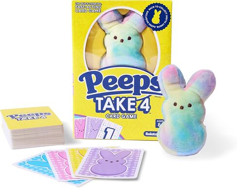 Peeps® Take 4 by Relatable – Fast, Cute Family Card Game with Exclusive Peeps® Bunny Plush, Fun Easter Game for Kids Ages 8+, Family Game Night, and Easter Basket Stuffers in Saudi Arabia