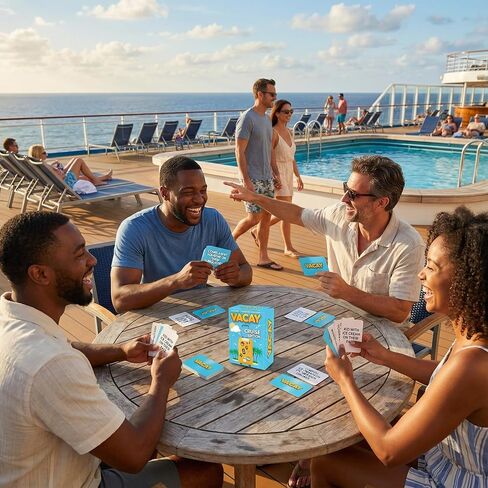 Vacay Cruise Essentials People-Watching Card Game for Royal Caribbean, Carnival, Norwegian NCL, Disney MSC and Princess – A Fun Ship Must Have & Top 10 Cruise Essentials Deck Game for Every Sailing in Saudi Arabia
