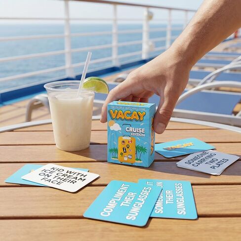 Vacay Cruise Essentials People-Watching Card Game for Royal Caribbean, Carnival, Norwegian NCL, Disney MSC and Princess – A Fun Ship Must Have & Top 10 Cruise Essentials Deck Game for Every Sailing in Saudi Arabia