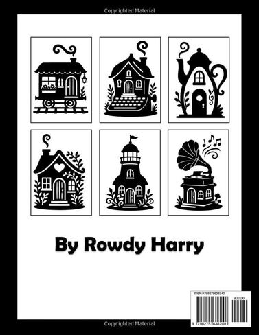 A Cozy & Wacky Monochrome Homes Coloring Book: A Relaxing Monochromatic Coloring Book for Adults Designed for One-Color Marker Creativity in Saudi Arabia
