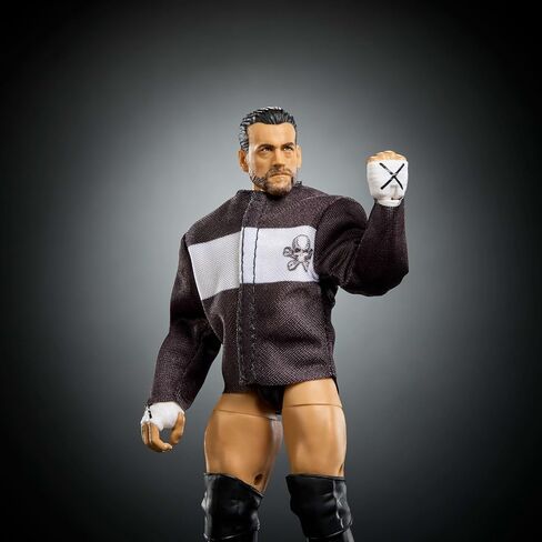 Mattel WWE Elite Action Figure & Accessories, Series #124 Set, 6-inch Collectible CM Punk with 25 Articulation Points & Swappable Hands in Saudi Arabia
