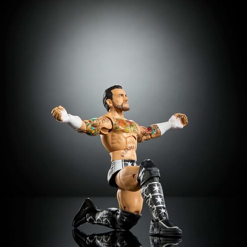 Mattel WWE Elite Action Figure & Accessories, Series #124 Set, 6-inch Collectible CM Punk with 25 Articulation Points & Swappable Hands in Saudi Arabia