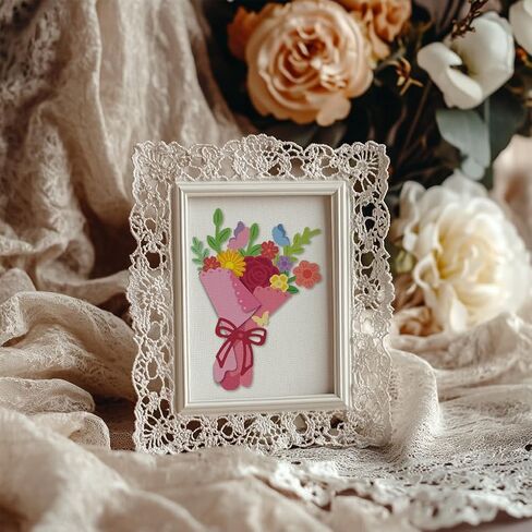 UNICRAFTALE 14Pcs/Set Bouquet Cutting Dies for Card Making Flowers Leaves Die Cuts Metal Floral Bouquet Dies Stencils Embossing Template for DIY Embossing Paper Album Craft Decor in Saudi Arabia