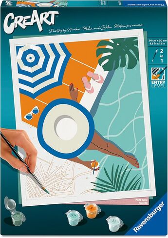 مجموعة الطلاء بالأرقام من Ravensburger Creart Pool Time للبالغين in Saudi Arabia