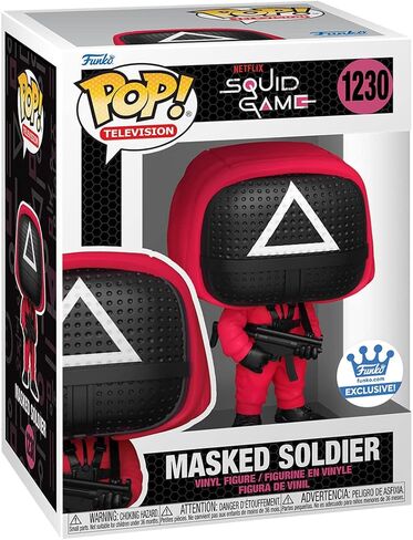 فانكو بوب! لعبة Netflix Squid Game المقنعة Soldier Funko Shop الشكل الحصري رقم 1230 (يشمل الواقيات) in Kuwait