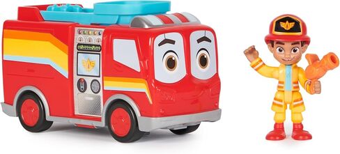 Disney Junior Firebuds HQ Playset with Lights, Sounds, Fire Truck Toy, Action Figure and Vehicle Launcher, Kids Toys for Boys and Girls Ages 3 and Up in Saudi Arabia