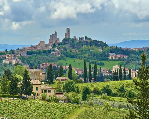 San Gimignano Tuscany Italian Countryside DIY Digital Oil Painting Set Acrylic Oil Painting Arts Craft Paint by Number Kits for Adult Beginner Wall Decor 16x20inch in Saudi Arabia