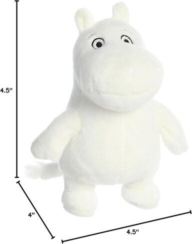 Aurora® Adorable Moomin® Moomin Stuffed Animal - Irresistible Companion - Endless Play - White 6 Inches in Saudi Arabia