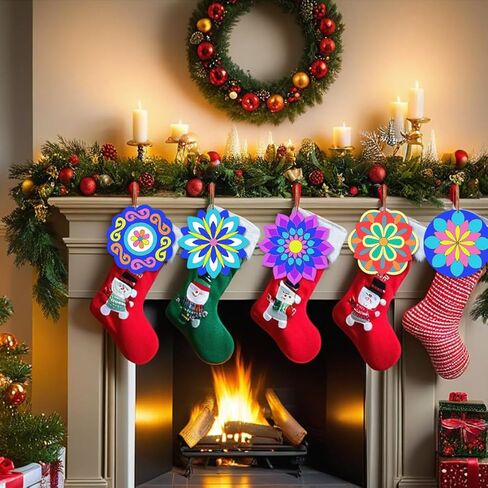 40 Pack 4 Inch Unfinished Wood Mandala to Paint Wooden Mandala Painting Crafts Art Slices for for Door Hanger Decor Halloween Christmas Wedding Birthday Party Thanksgiving Day Decoration in Saudi Arabia
