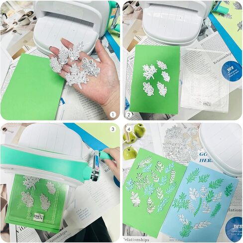 SourceTon16 Pcs Metal Die Cuts Stamps and Dies - Leaf & Foliage Cutting Dies for Card Making, DIY Hand Embossing, Birthday Gifts, etc in Saudi Arabia