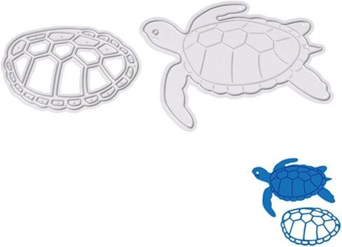 Sea Turtle Die Cut for Card Making,Sea Turtle Metal Cutting Dies Congratulations Die Cuts Happy Birthday Embossing Stencils Template for DIY Scrap-Booking Decor Wedding Birthday Blessing in Saudi Arabia
