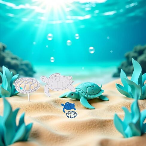 Sea Turtle Die Cut for Card Making,Sea Turtle Metal Cutting Dies Congratulations Die Cuts Happy Birthday Embossing Stencils Template for DIY Scrap-Booking Decor Wedding Birthday Blessing in Saudi Arabia