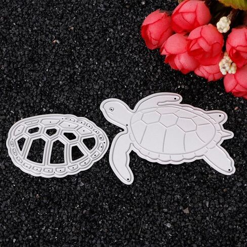 Sea Turtle Die Cut for Card Making,Sea Turtle Metal Cutting Dies Congratulations Die Cuts Happy Birthday Embossing Stencils Template for DIY Scrap-Booking Decor Wedding Birthday Blessing in Saudi Arabia