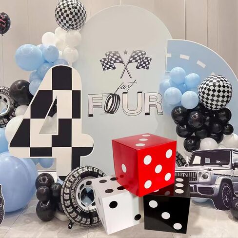 Dice 11.8 Inches Paper Boxes, 3 Packs Dice Balloon Boxes Party Photo props，Party Decoration Supplies in Saudi Arabia