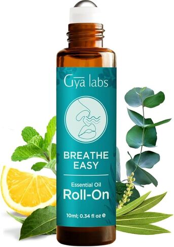 Gya Labs Breathe Easy Essential Oil Roll-On - Clarifying & Soothing (0.34 fl oz) in Kuwait