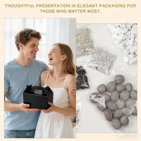 Grevo Black Cardstock Gable Box with Handle, 12Pcs, 9.45"x5"x5" Durable & Sturdy Treat Boxes for Wedding, Baby Shower, Kids Birthday, Party Favor, Holidays Gifts in Saudi Arabia