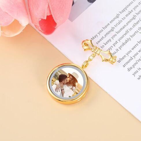 Wedding Bouquet Photo Charms Bouquet Charms for Wedding Memory Bridal bridegroom Charm DIY Pin Brooch Making Kit Round Picture Charm for Memory Friend Graduation Gift in Saudi Arabia