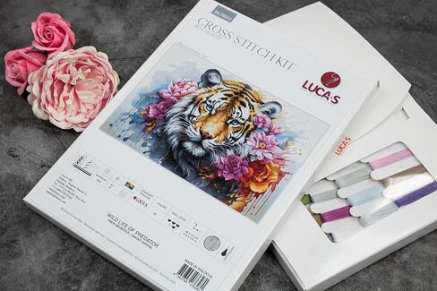 مجموعة الغرز المتقاطعة Luca-S Wild Life of Predator، BU5033، مجموعة الغرز المتقاطعة للبالغين، مجموعة التطريز والتطريز in Saudi Arabia