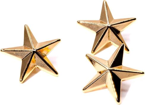 Bezelry 12 Pieces Five Pointed Star Metal Shank Buttons. 18mm (11/16 inch)(Gold) in Saudi Arabia