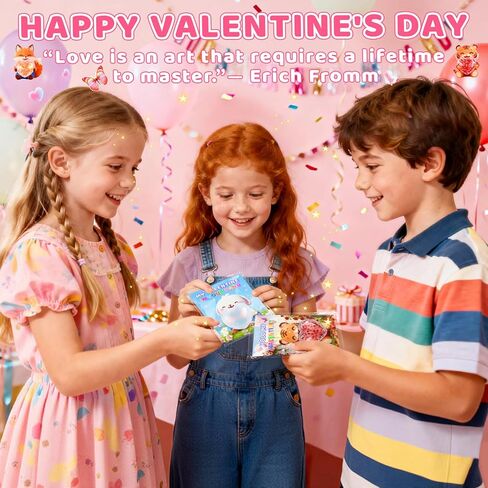 بطاقات عيد الحب من كريولبو لمدرسة الأطفال - كرات ضغط القلب، هدايا عيد الحب للأطفال في الفصل الدراسي مع بطاقات تهنئة للأطفال - ألعاب تخفيف التوتر لحفلات عيد الحب، 24 حزمة in Kuwait