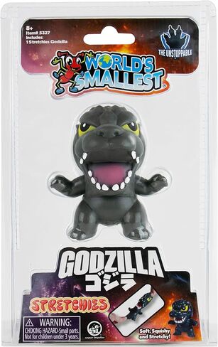 World's Smallest Godzilla Stretchies, 3.5in Godzilla Action Figure, Squishy and Stretchy Toy, Miniature Toy, King of The Monsters, Collectible Toy in Kuwait