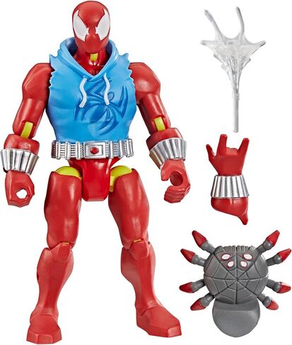 SPIDER-MAN MixMashers Marvel Scarlet Spider Custom Mix-and-Match Action Figure & Accessories, 5-Inch-Scale (12 cm) Super Hero Toys for Kids Ages 4+ in Saudi Arabia