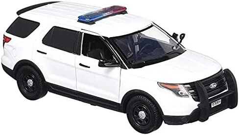 Motormax Motor Max DIECAST 1:24 W/B - 2015 Ford Police Interceptor Utility with Light BAR (White) 76959 in Saudi Arabia