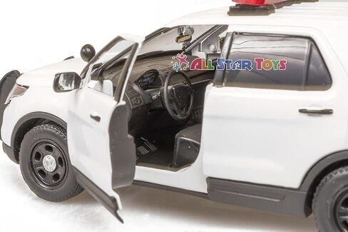Motormax Motor Max DIECAST 1:24 W/B - 2015 Ford Police Interceptor Utility with Light BAR (White) 76959 in Saudi Arabia