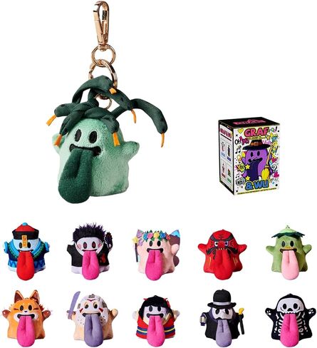GRAF&WU Special Edition Cute Ghost Series Blind Box, Random Design Plush Action Figures Collectible Toys Home Decorations for Gifts (1 Ghost) in Saudi Arabia