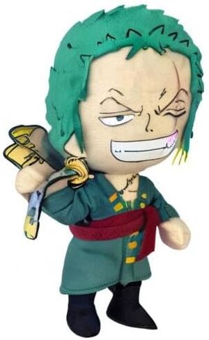 Great Eastern Animation GE-52803 One Piece 9" Roronoa Zoro Stuffed Plush, 8" in Saudi Arabia