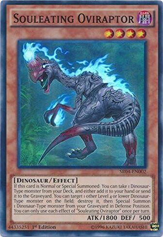 Souleating Oviraptor - SR04-EN002 - نادر للغاية - الإصدار الأول - مجموعة الهيكل: غضب الديناصورات (الإصدار الأول) in Kuwait