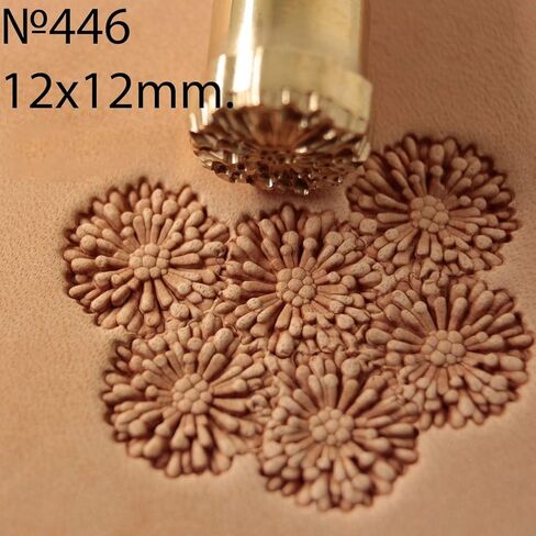 DandS ltd Leather Stamp Tool, Aster Flower, Professional Steel Craft Tool for Leatherworking, Embossing, Carving & Stamping Leather Projects, Belts Wallets & DIY Projects Compatible with Mallet #446 in Saudi Arabia