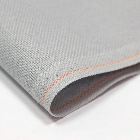 AIDA 14 CT. Zweigart Cross Stitch & Embroidery Aida Cloth ، Feedlework Fabric للصياغة ، اللون الأبيض ، الحجم: 19.68 × 29 in Kuwait